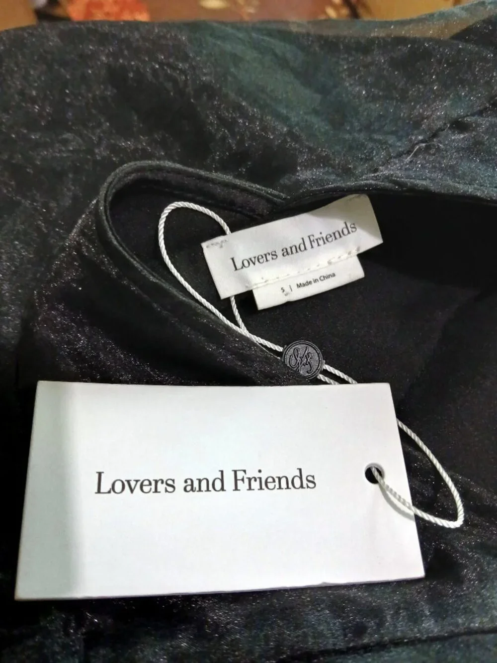 Lovers + Friends 'Heartbreaker' Black Organza Halter Mini Dress NWT Sz S